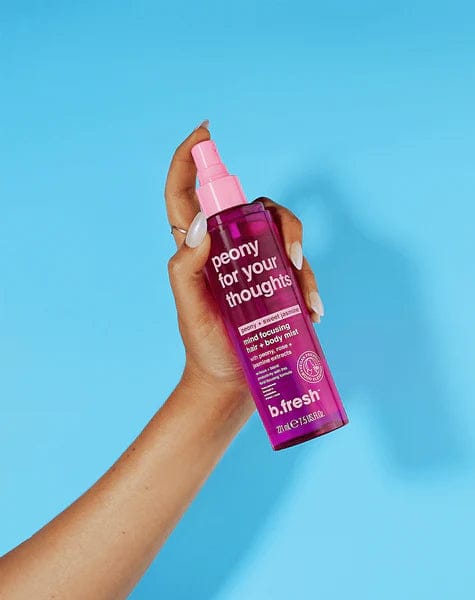 bfresh-HairBodyMist-PeonyForYourThoughts-ProductGallery-2_grande_33803d38-2686-4e71-8c6b-688b26d0578a(2) b.Fresh Peony For Your Thoughts Peony + Sweet Jasmine Dreamy Hair + Body Mist - 221ml | بي فريش ميست للجسم و الشعر برائحة الفاونيا و الياسمين - 221 مل