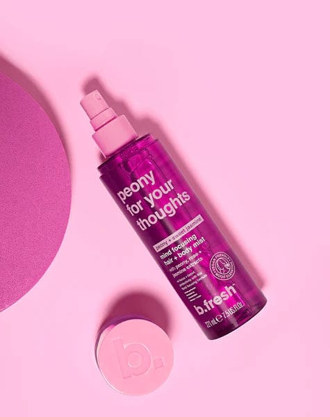 bfresh-HairBodyMist-PeonyForYourThoughts-ProductGallery_grande_33f0b43f-a1d3-4528-9472-63c340c2ff36(1) b.Fresh Peony For Your Thoughts Peony + Sweet Jasmine Dreamy Hair + Body Mist - 221ml | بي فريش ميست للجسم و الشعر برائحة الفاونيا و الياسمين - 221 مل