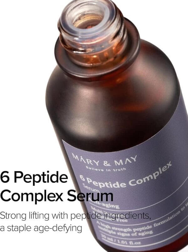 625129132_2281141625731356_2290877885974034455_n Mary&May 6 Peptide Complex Serum - Advanced Wrinkle Improvement with Firming and Lifting Effects - 30ml | ماري اند ماي سيروم ٦ ببتايد – تحسين التجاعيد مع شد ورفع متقدم – 30 مل