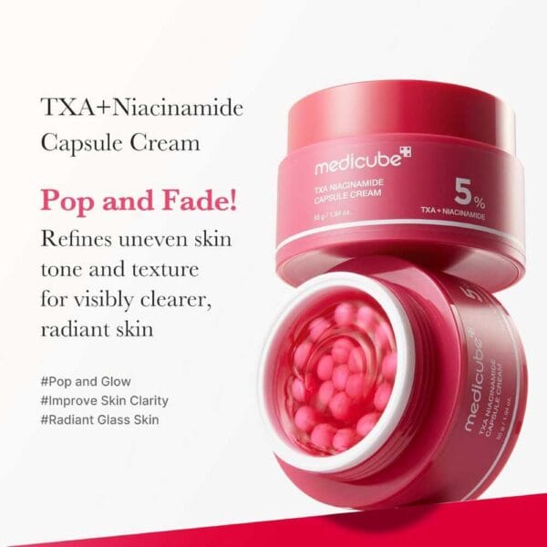 Medicube TXA Niacinamide Capsule Cream - 55g | مديكيوب كريم مرطب بحمض الترانكساميك والنياسيناميد - 55 غ
