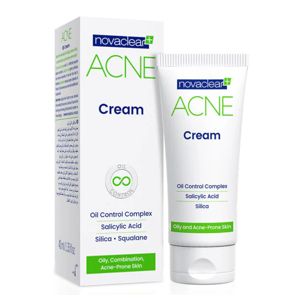 NOVACLEAR Acne Cream - 40ml | نوفا كلير كريم لعلاج حبّ الشباب والتحكم بالدهون - 40 مل