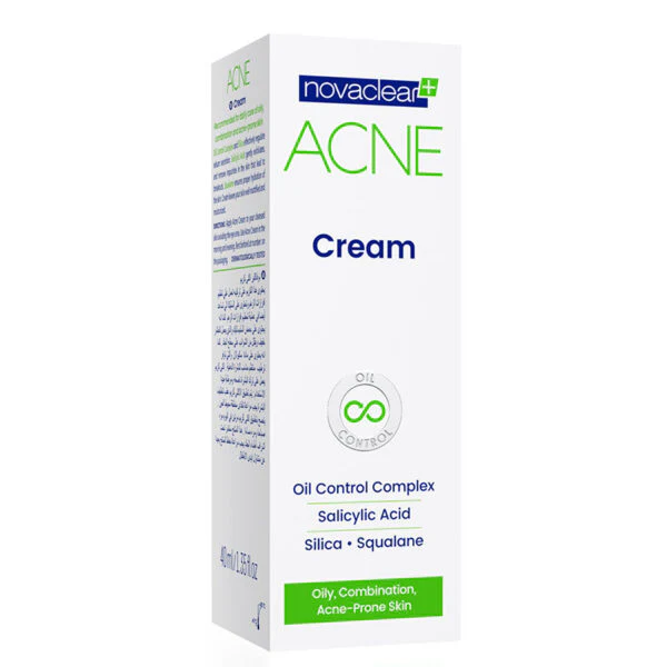 NOVACLEAR Acne Cream - 40ml | نوفا كلير كريم لعلاج حبّ الشباب والتحكم بالدهون - 40 مل