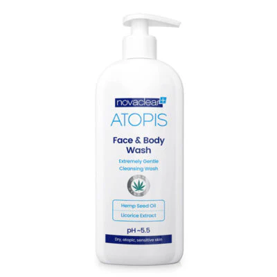 atopis_face_body_wash_500ml_1-400x400_1800x1800 NOVACLEAR ATOPIS FACE & BODY WASH - 500 ml | نوفا كلير أتوبس غسول الوجه والجسم مهدئ للبشرة الأتوبية - 500 مل