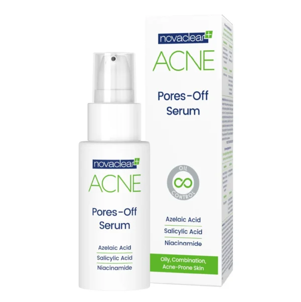 NOVACLEAR Acne Pores-Off Serum – Treatment for Acne Pores On Face - 30 ML | نوفا كلير سيروم لمعالجة المسام والتصبغات - 30 مل