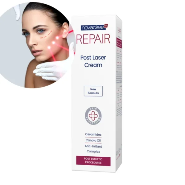 NOVACLEAR Repair Post Laser Cream - 75ml | نوفا كلير كريم ترميم البشرة بعد الليزر - 75 مل