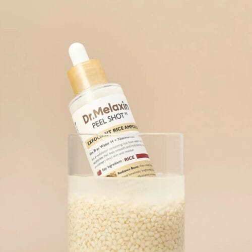 نتعاغلفبقثي Dr.Melaxin Peel Shot Glow White Rice Ampoule - 80ml | د. ميلاكسن سيروم تقشير وتفتيح بخلاصة الرز الابيض - 80 مل