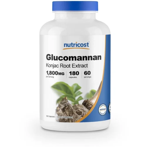 Nutricost Glucomannan 1800mg - 180 Capsules | نوتريكوست كلوكومنان - 180 كبسولة
