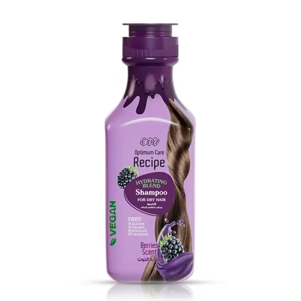 Eva Recipe Shampoo Berries Scent - 350 ML | ايفا شامبو برائحة التوت للشعر الجاف - 350 مل