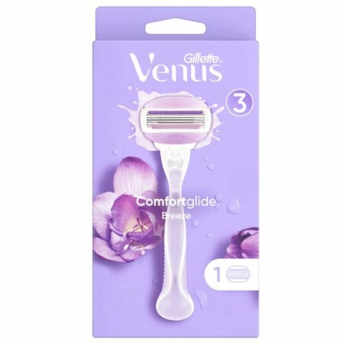 Gillette Venus ComfortGlide Breeze Razor | فينوس ماكينة حلاقة للجسم برؤوس الجل المرطبة