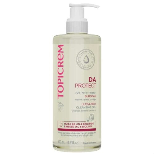 TOPICREM DA PROTECT ULTRA RICH CLEANSING GEL - 500ml | توبكريم دي إيه بروتكت جل التنظيف فائق الترطيب للبشرات الحساسة الأتوبية - 500 مل