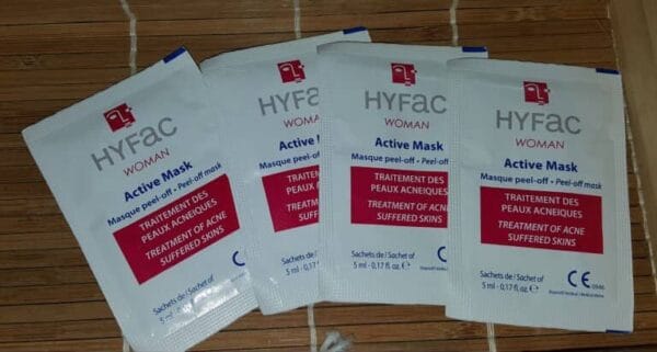 Hyfac Woman Active Mask Peel-Off Mask - 15 Sachets | هايفك ماسك لحبوب الوجه عند البالغين - 15 قطعة