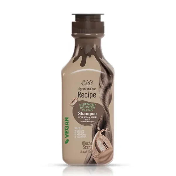 Eva Recipe Shampoo Mocha Scent - 350 Ml | ايفا شامبو برائحة الموكا مقوي للشعر الضعيف - 350 مل