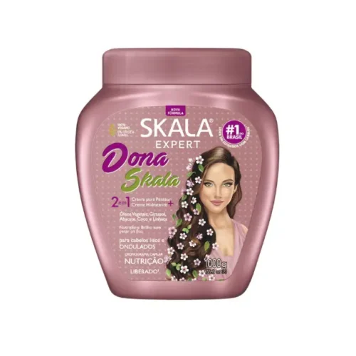 SKALA-Dona-Skala-Treatment-Cream-35.27-oz-1000g-Wavy-Hair-Nourishment-Buy-now-at-MKPBR.COM-Worldwide-Shipping Skala Dona 2 in 1 Mask and Leave in Cream - 1000g | سكالا دونا 2 في 1 ماسك وليف ان للشعر - 1000غ