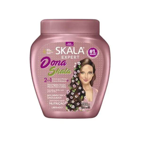 Skala Dona 2 in 1 Mask and Leave in Cream - 1000g | سكالا دونا 2 في 1 ماسك وليف ان للشعر - 1000غ