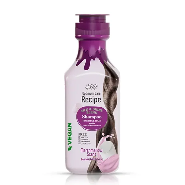 Eva Recipe Shampoo Marshmallow Scent - 350 Ml | ايفا شامبو برائحة المارشملو للشعر الباهت  - 350 مل