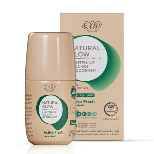 zjbhDYmk11wcHzbae7yZ18ZRAtdgW6dXfzwxBIHL Eva Skin Care Natural Glow Lightening Roll On Deodorant " Active Fresh " - 60 Gm | ايفا ديودرنت خالي من الالمنيوم - اكتف فريش - 60غ