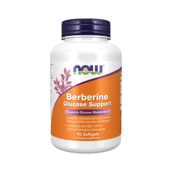 NOW Berberine Glucose Support - 90 Softgels | ناو بربرين دعم الجلوكوز - 90 كبسولة هلامية