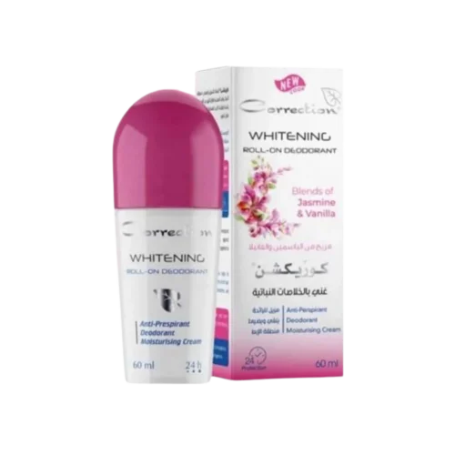 Correction Whitening-Deodorant Roll-On - Jasmine-Vanilla - 60ml | كوريكشن رول اون مانع تعرق بالفانيلا و الياسمين - 60 مل