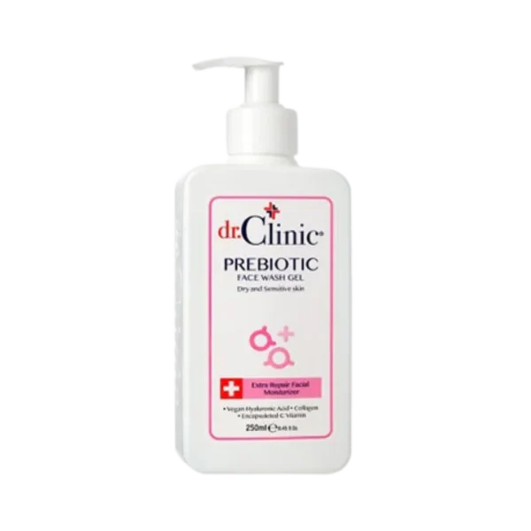 dr clinic prebiotic face wash gel dry and sensitive | د. كلنك غسول بريبايوتك للبشرات الجافة والحساسة