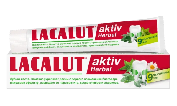LACALUT® aktiv herbal | لاكالوت معجون اسنان بخلاصة الاعشاب الطبية