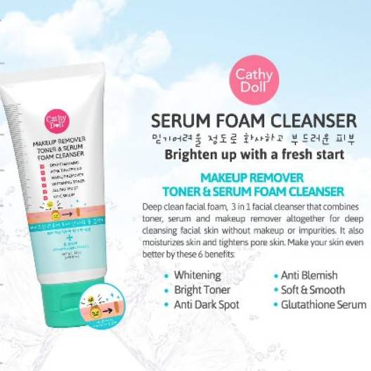 263d30de2f80fde6f878b88861a6c656-528x528 Cathy Doll Makeup Remover, Toner & Foam Cleanser - 100ml | كاثي دول غسول رغوي متعدد الاستعمالات - 100 مل