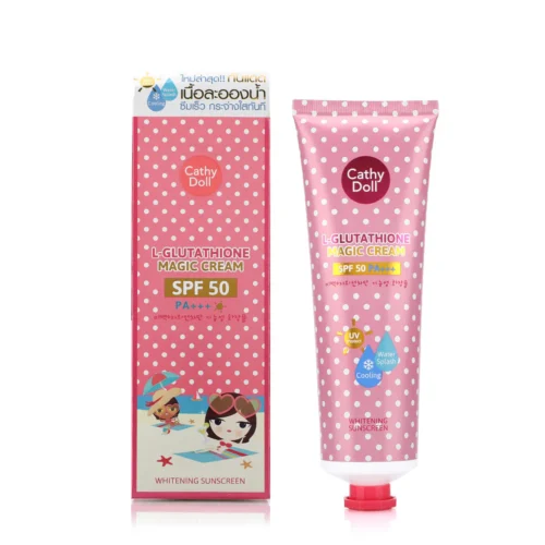 265EACF6-0100-4A6A-90C8-A8093CFEBEF3 Cathy Doll L-Glutathione Magic Cream Sunscreen SPF 50 | كاثي دول واقي شمس تون اب
