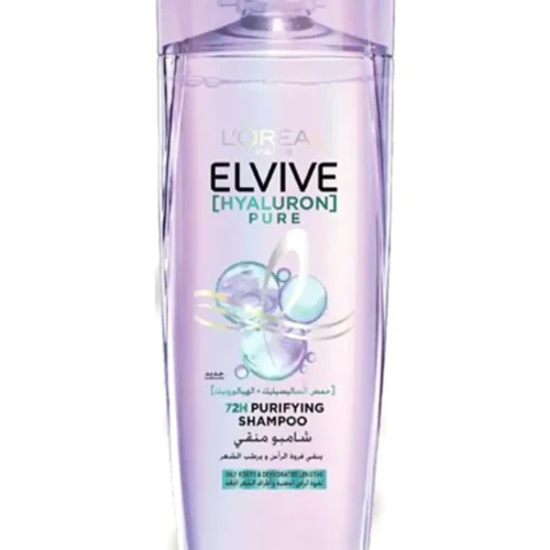L’Oreal Elvive Hyaluron Pure Purifying Shampoo - 400ml | لوريال شامبو منقي للشعر بالسالسك اسد - 400 مل