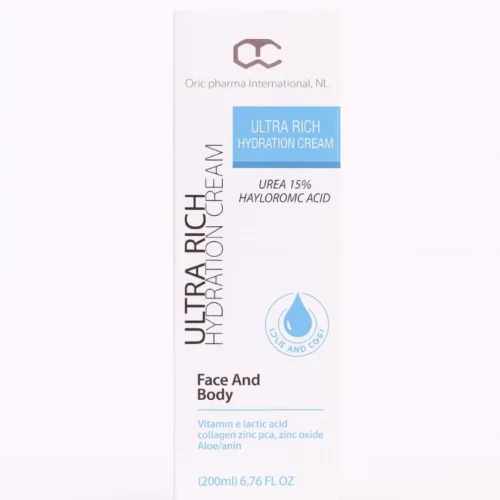 3a36f3d90a8d7f5a28b8cf268d7430bd OTC Pharma Ultra Rich Hydration Cream for Face and Body - 200ml | أو تي سي فارما كريم الترطيب الفائق للوجه والجسم - 200 مل