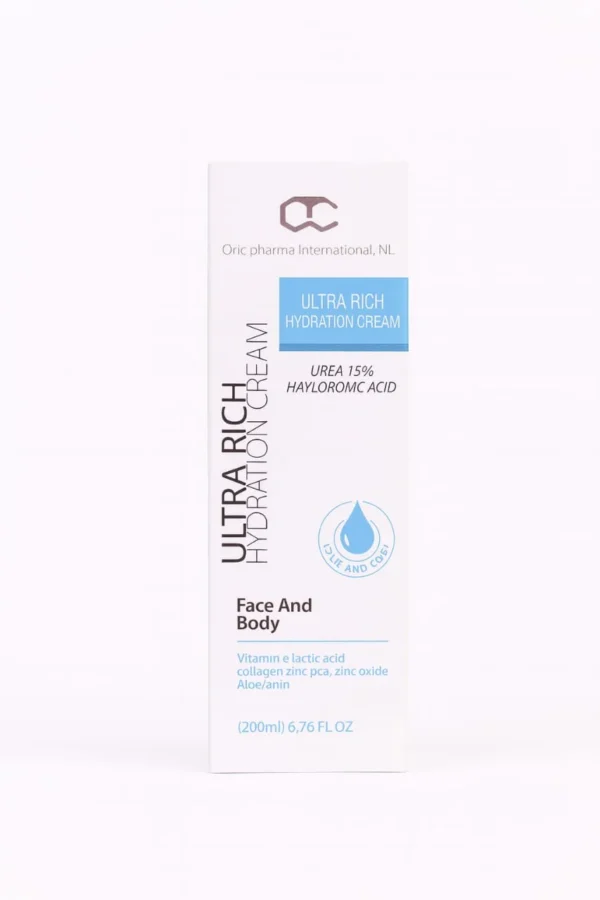 OTC Pharma Ultra Rich Hydration Cream for Face and Body - 200ml | أو تي سي فارما كريم الترطيب الفائق للوجه والجسم - 200 مل
