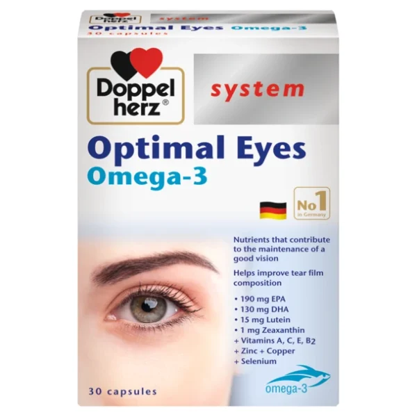 Doppleherz Optimal Eyes Capsules | دبل هيرز كبسول مكمل العناية الفائقة بصحة العين والنظر