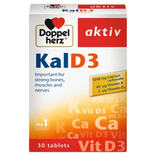 Doppleherz Kal D3 Tablets | دبل هيرز مكمل الكالسيوم وفيتامين د وفيتامين ك