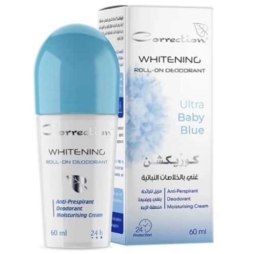 Correction Whitening Roll On Deodorant - Ultra Baby Blue - 60 ml | كوركشن رول اون مانع تعرق الترا بيبي بلو - 60 مل