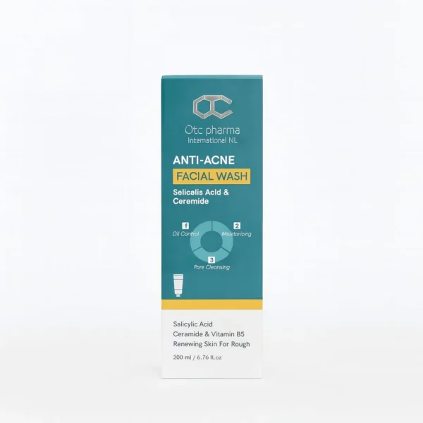 522324b8cc8e57e9c52a2940e52680dd OTC Pharma Anti-Acne Facial Wash - 200ml | غسول أو تي سي فارما الطبي للوجه مضاد لحب الشباب - 200 مل