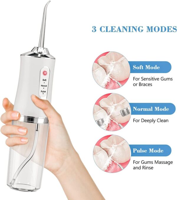Portable Oral Irrigator - Water Flosser for Teeth | جهاز الخيط المائي المطور لتنظيف الاسنان