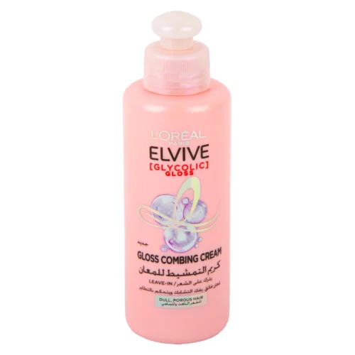 L'Oreal Paris Elvive Glycolic Gloss Leave in - 200ml | لوريال باريس إلفيف كريم ليف ان للشعر الباهت - 200 مل