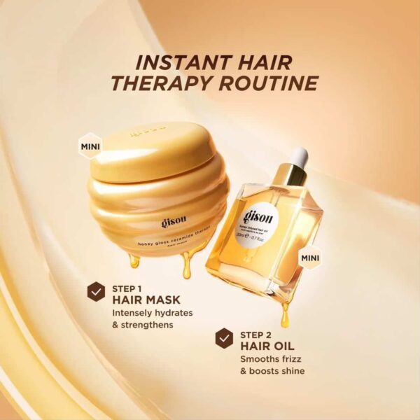 Gisou Instant Hair Therapy Duo | ثنائي جيسو لترميم الشعر الفوري