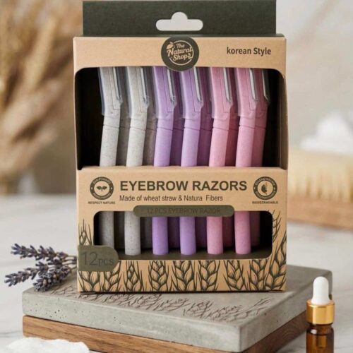 The Natural Shop Razors (12 pcs) | ذا ناتشرال شوب شفرات وجه/ حاجب (12 قطعة)
