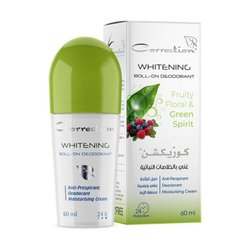 Correction Whitening Roll On Deodorant - Fruity Floral Scent - 60ml | كوركشن رول اون مانع تعرق - عطر الفواكه والورد - 60 مل