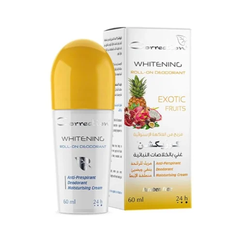 Correction Whitening Roll On Deodorant - Exotic Fruits - 60ml | كوركشن رول اون مانع تعرق - فواكه استوائية - 60 مل