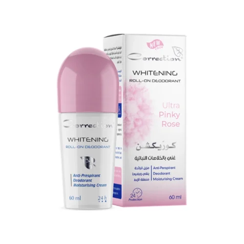 Correction Whitening Roll-On Deodorant - ultra pinky rose - 60ml | كوركشن رول اون مانع تعرق الترا بينكي روز - 60 مل