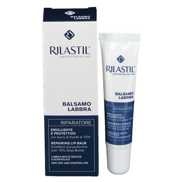 RILASTIL Balsamo Labbra Riparatore - 15ml | ريلاستيل مرطب شفاه المرمم - 15% شيا - 15 مل