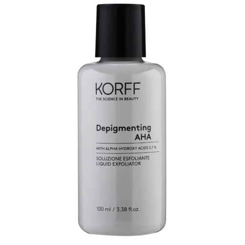 K79V01130 (1) KORFF Depigmenting AHA Liquid Exfoliator - 100ml | كورف مقشر أحماض الفواكه (AHA) السائل لتفتيح البشرة - 100 مل