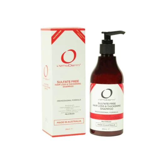 Sulfatefree OzmoDerm Sulfate Free Hair Loss & Thickening Shampoo - 260ml | اوزموديرم شامبو لمنع تساقط الشعر وتعزيز كثافته - 260 مل