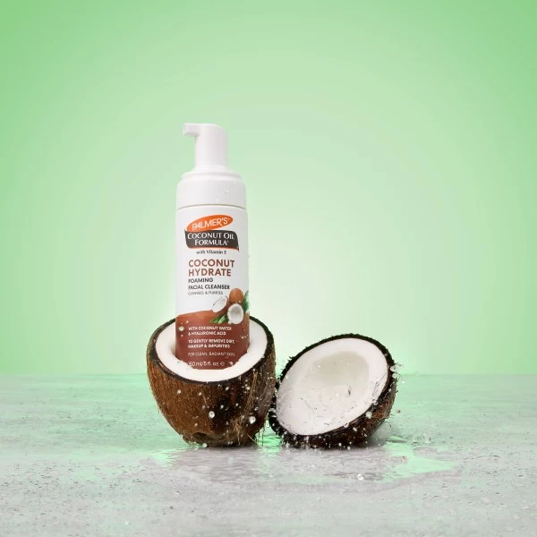 Palmer's Coconut Hydrate Foaming Cleanser | بالمرز غسول فوم للوجه بخلاصة ماء جوز الهند والهاليرونك اسد