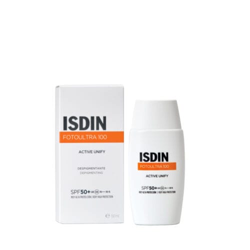 es_1160_th_fuactiveunifyspf5050ml_main_image_0_2 ISDIN Fotoultra 100 Active Unify SPF 50+ | ازدن واقي شمس اكتف يونفاي مضاد للتصبغات