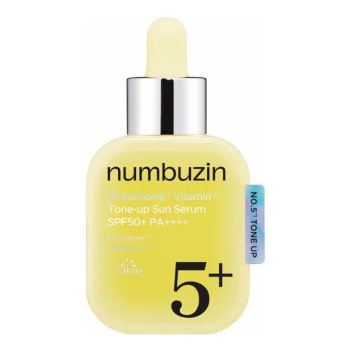 01_0cbd61e6-a073-4bbd-85ef-a0f8e20174db Numbuzin No.5 Glutathione Vitamin Tone-up Sun Serum SPF50+ PA++++ - 30ml | نمبوزين سيروم واقي الشمس المفتح بنبتة الجلوتاثيون والفيتامينات رقم 5 - 30 مل