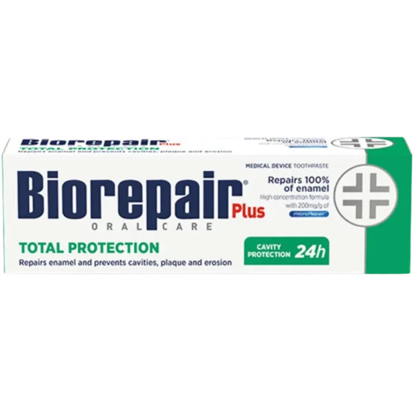 Biorepair Plus Total Protection - 75ml | بايو ربير معجون أسنان عناية متكاملة - 75 مل