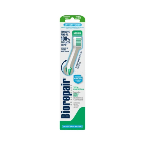 Biorepair Antibacterial Toothbrush - Medium | بايوربير فرشاة أسنان بحجم وسط