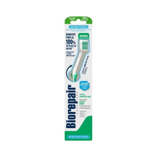 Biorepair Antibacterial Toothbrush - Medium | بايوربير فرشاة أسنان بحجم وسط