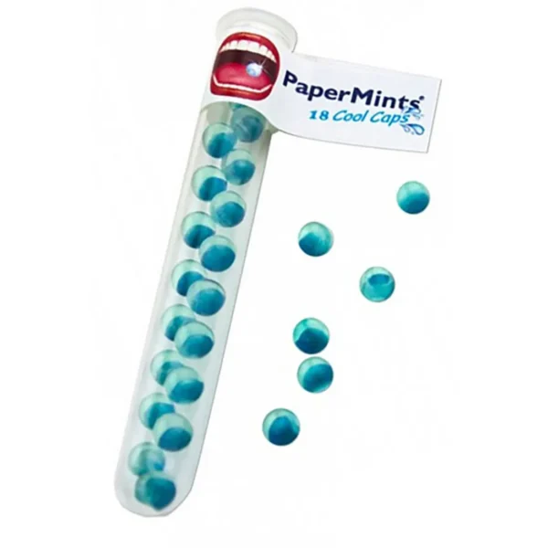 PaperMints – Mentol – Mouth Freshener Balls – 18 Tablets | بيبر منتس كرات معطرة الفم – بنكهة النعناع
